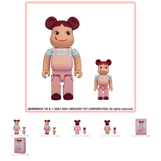 MEDICOM TOY(メディコムトイ)のBE@RBRICK ファミリータウンペコちゃん 100％ ＆ 400％ エンタメ/ホビーのフィギュア(その他)の商品写真