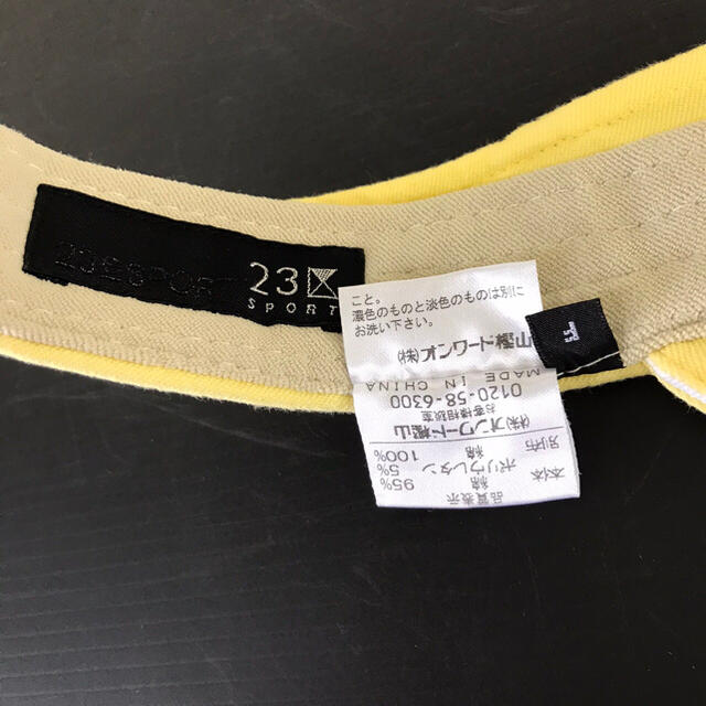 23区(ニジュウサンク)の新品　未使用　23区GOLF  サンバイザー スポーツ/アウトドアのゴルフ(ウエア)の商品写真