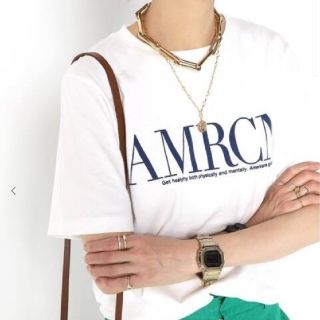 ドゥーズィエムクラス(DEUXIEME CLASSE)の【AMERICANA/アメリカーナ】AMRCN Tシャツ(Tシャツ(半袖/袖なし))