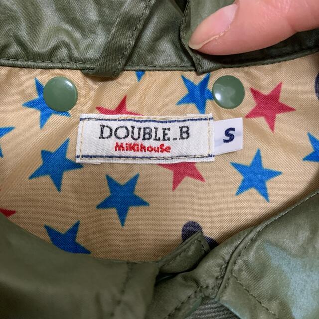 DOUBLE.B(ダブルビー)のダブルBレインコート袋付き　Sサイズ　お値下げしました！ キッズ/ベビー/マタニティのこども用ファッション小物(レインコート)の商品写真