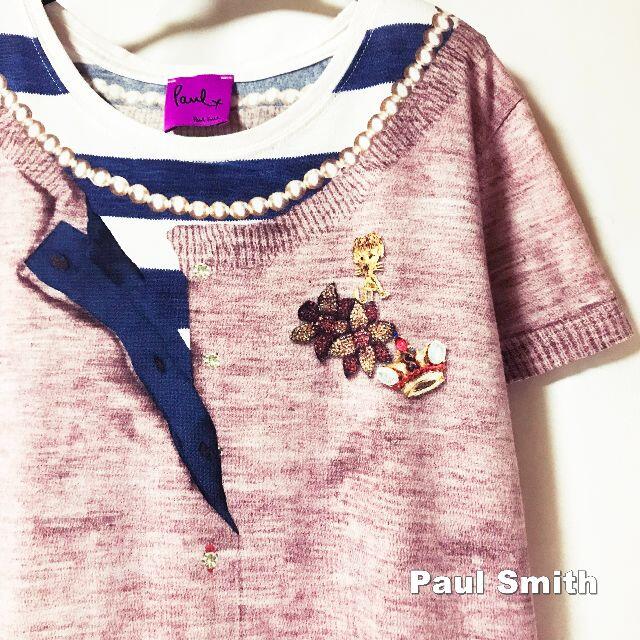 Paul Smith(ポールスミス)の【Paul Smith】ポールプラス フェイクレイヤード カットソー レディースのトップス(カットソー(半袖/袖なし))の商品写真