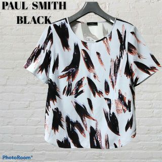 ポールスミス(Paul Smith)のPaul smith black ポールスミス 半袖 総柄 ブラウス Tシャツ(シャツ/ブラウス(半袖/袖なし))