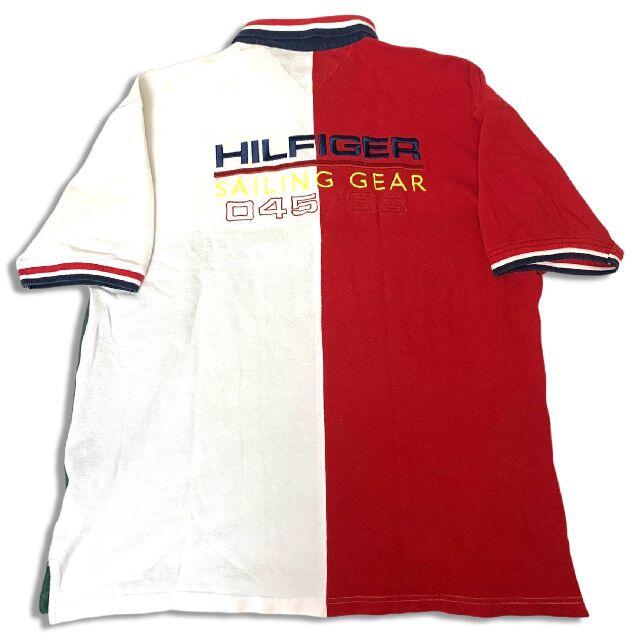 TOMMY HILFIGER(トミーヒルフィガー)の90s トミーヒルフィガー セーリングギア ポロシャツ XL Tommy メンズのトップス(ポロシャツ)の商品写真