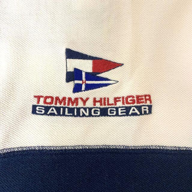 TOMMY HILFIGER(トミーヒルフィガー)の90s トミーヒルフィガー セーリングギア ポロシャツ XL Tommy メンズのトップス(ポロシャツ)の商品写真