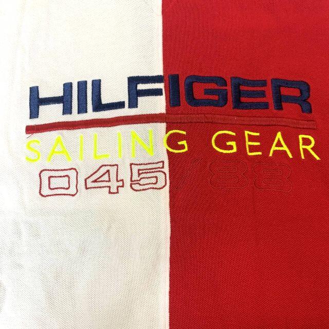 TOMMY HILFIGER(トミーヒルフィガー)の90s トミーヒルフィガー セーリングギア ポロシャツ XL Tommy メンズのトップス(ポロシャツ)の商品写真