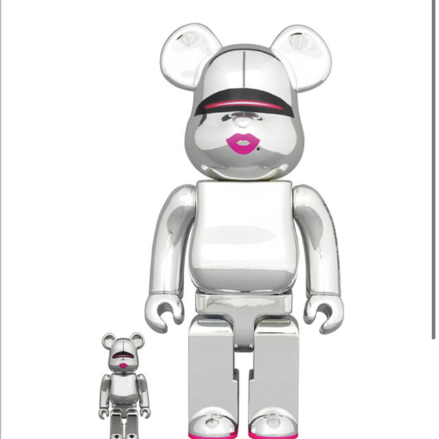 MEDICOM TOY(メディコムトイ)のBE@RBRICK SORAYAMA × 2G SILVER 100&400% エンタメ/ホビーのフィギュア(その他)の商品写真