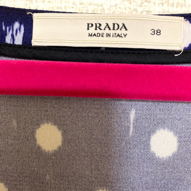 PRADA(プラダ)の最終値下げ　プラダ PRADA 38 長袖ワンピース シルク100% イタリア製 レディースのワンピース(ひざ丈ワンピース)の商品写真