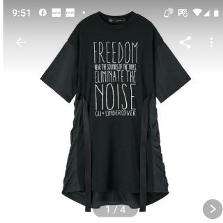 アンダーカバー(UNDERCOVER)のUNDERCOVER GU TシャツM ブラック(Tシャツ(半袖/袖なし))