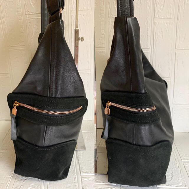 美品 レペット repetto ワンショルダー レザー スウェード ...