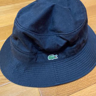 ラコステ(LACOSTE)のラコステ　バケットハット　バケハ　ブラック　黒(ハット)