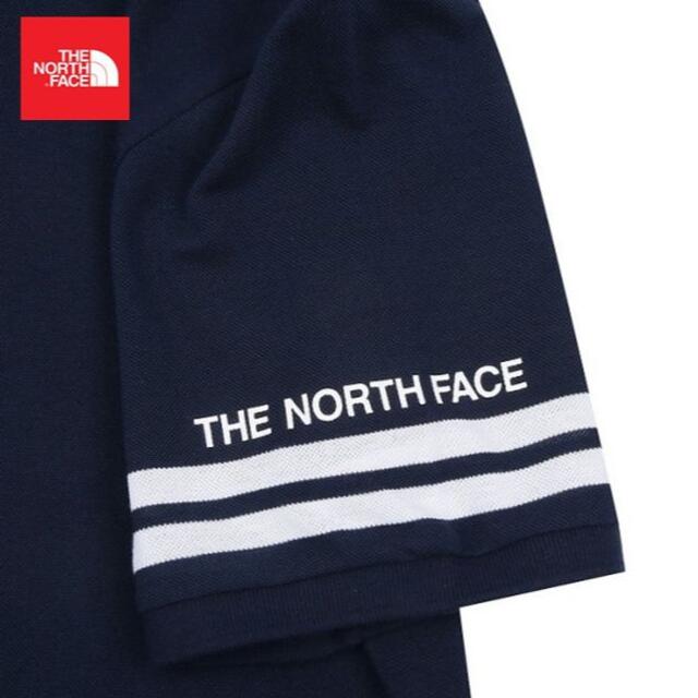 THE NORTH FACE(ザノースフェイス)のノースフェイス ポロシャツ ロゴ刺繡 メンズ 夏 ネイビー M K126B メンズのトップス(ポロシャツ)の商品写真