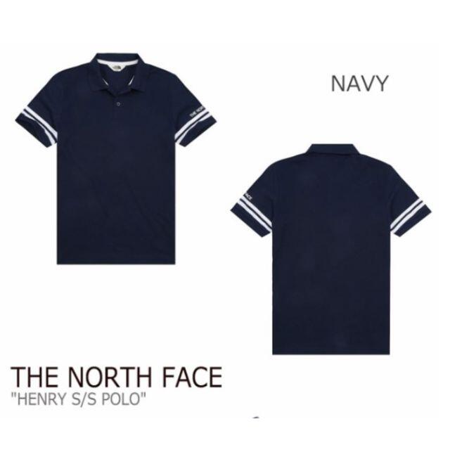 THE NORTH FACE(ザノースフェイス)のノースフェイス ポロシャツ ロゴ刺繡 メンズ 夏 ネイビー M K126B メンズのトップス(ポロシャツ)の商品写真