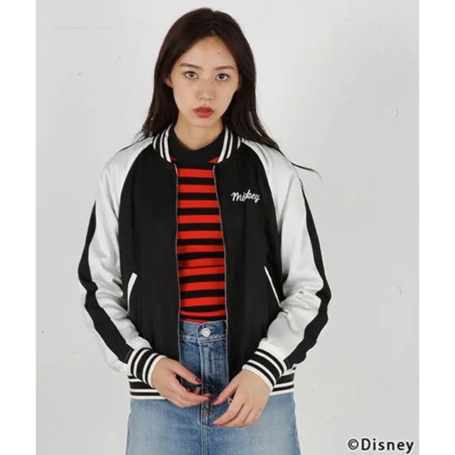 moussy(マウジー)のmoussy マウジー ミッキー リバーシブル ブルゾン アウター レディースのジャケット/アウター(ブルゾン)の商品写真