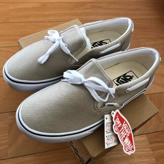 ヴァンズ(VANS)のvans  スリッポン  レイシー　24cm ベージュ　スニーカー未使用バンズ (スニーカー)