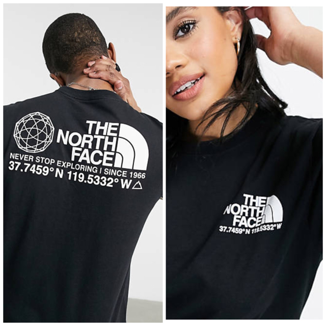 THE NORTH FACE(ザノースフェイス)の欧州限定◆21SS◆ザ ノースフェイス　座標Tシャツ黒　UK XL 日本XL相当 メンズのトップス(Tシャツ/カットソー(半袖/袖なし))の商品写真