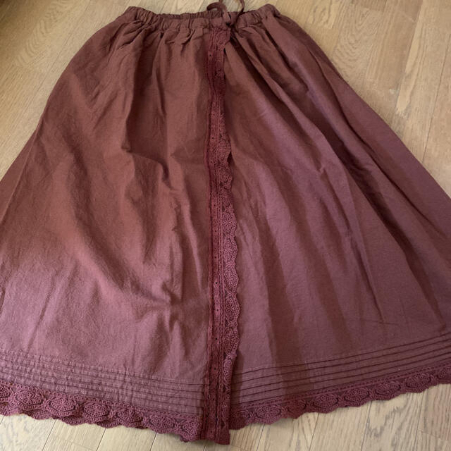 SM2(サマンサモスモス)のサマンサモスモス♡綿麻混巻き風スカート新品未使用タグ付き レディースのスカート(ロングスカート)の商品写真