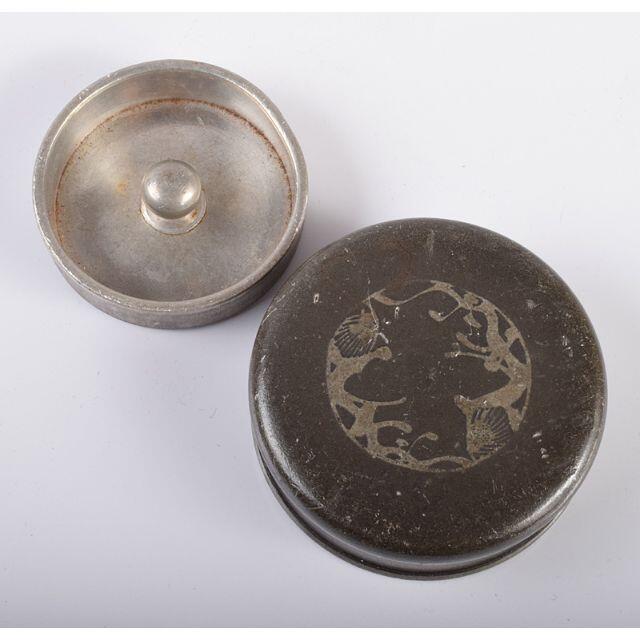 煎茶道具 林亭瑞製 古錫 秋花文 茶壷 茶心壷 約304g M R3666 煎茶道具 林亭瑞製 古錫 秋花文 茶壷 茶心壷 約304g M R3666