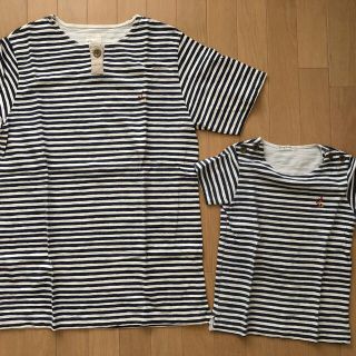 フェリシモ(FELISSIMO)のフェリシモ　親子コーデ　半袖　ストライプ(Tシャツ/カットソー)