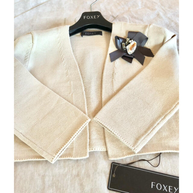 ☆FOXEYフォクシー☆レーヨンBLENDボレロカーディガン♪超美品 タグ有り 2