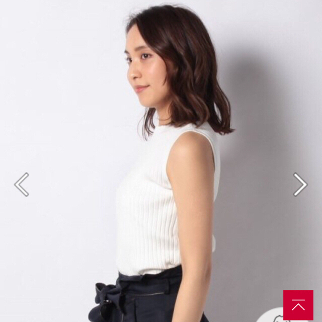 Mystrada(マイストラーダ)のマイストラーダ♡ホワイト♡ノースリボトルニット レディースのトップス(タンクトップ)の商品写真