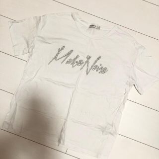 ザラ(ZARA)のZARA パール ビジュー Tシャツ(Tシャツ(半袖/袖なし))