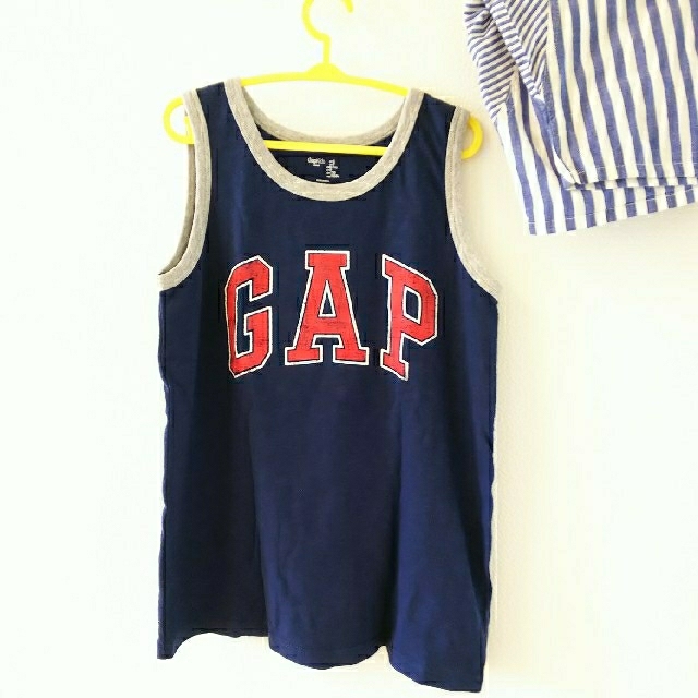 GAP Kids(ギャップキッズ)の古着🍀キッズ タンクとパンツセット 120 キッズ/ベビー/マタニティのキッズ服男の子用(90cm~)(Tシャツ/カットソー)の商品写真