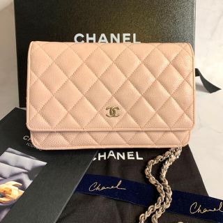 シャネル(CHANEL)のCHANEL シャネル チェーンウォレット 限定色 キャビアスキン マトラッセ(ショルダーバッグ)