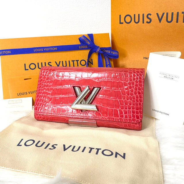 LOUIS VUITTON(ルイヴィトン)の【希少レア】LOUISVUITTON  ツイスト　クロコダイル　長財布 メンズのファッション小物(長財布)の商品写真