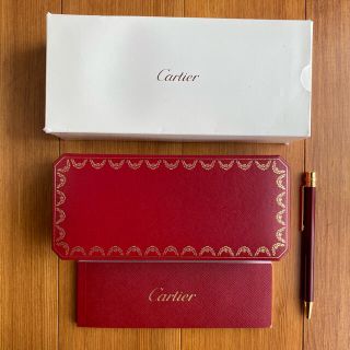 カルティエ(Cartier)のカルティエ　ボールペン　ボルドー(ペン/マーカー)