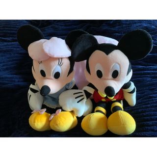 ディズニー(Disney)のミッキーとミニー　ぬいぐるみ(ぬいぐるみ)