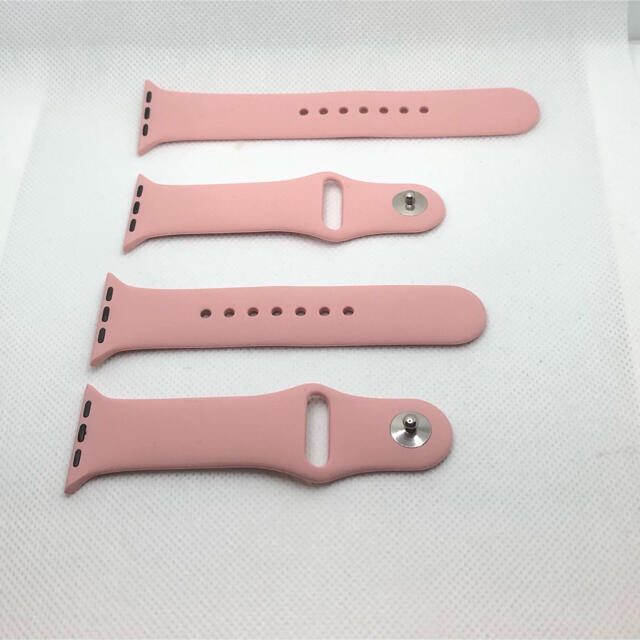 チェリーピンク1★アップルウォッチバンド ラバーベルト Apple Watch メンズの時計(ラバーベルト)の商品写真