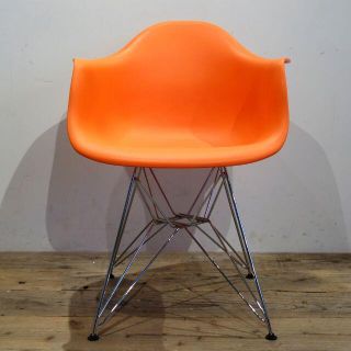 Eames イームズ シェルチェアー イス 椅子 DAR オレンジ(ダイニングチェア)