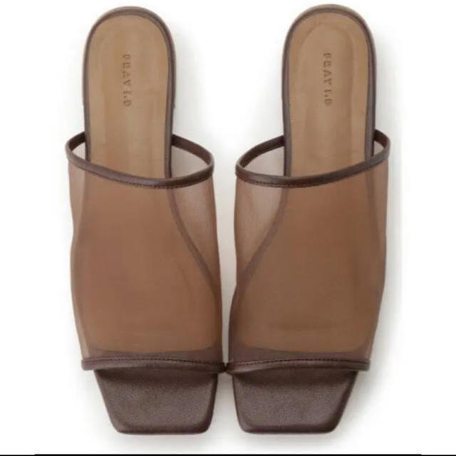 FRAY I.D(フレイアイディー)のフレイアイディー　シースルーフラットサンダル　ブラウン レディースの靴/シューズ(サンダル)の商品写真