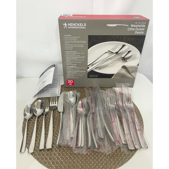 Henckels(ヘンケルス)のツヴィリング ZWILLING カトラリーセット 20pc シルバー インテリア/住まい/日用品のキッチン/食器(カトラリー/箸)の商品写真