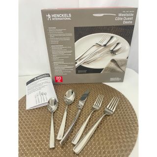 ヘンケルス(Henckels)のツヴィリング ZWILLING カトラリーセット 20pc シルバー(カトラリー/箸)