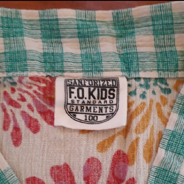 F.O.KIDS(エフオーキッズ)のFOKIDS 女の子 楊柳 花火柄 甚平 キッズ/ベビー/マタニティのキッズ服女の子用(90cm~)(甚平/浴衣)の商品写真