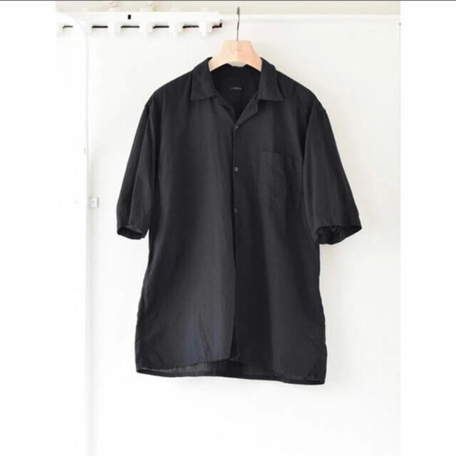 comoli 21ss ベタシャンオープンカラーシャツ Black size3