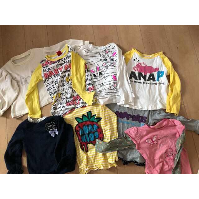 ANAP Kids(アナップキッズ)のANAP BABY DOLL 女の子 まとめ売り 110cm セット キッズ/ベビー/マタニティのキッズ服女の子用(90cm~)(その他)の商品写真