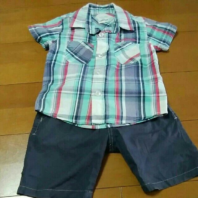 motherways(マザウェイズ)のマザウェイズ　シャツ　パンツ　97　① キッズ/ベビー/マタニティのキッズ服男の子用(90cm~)(Tシャツ/カットソー)の商品写真