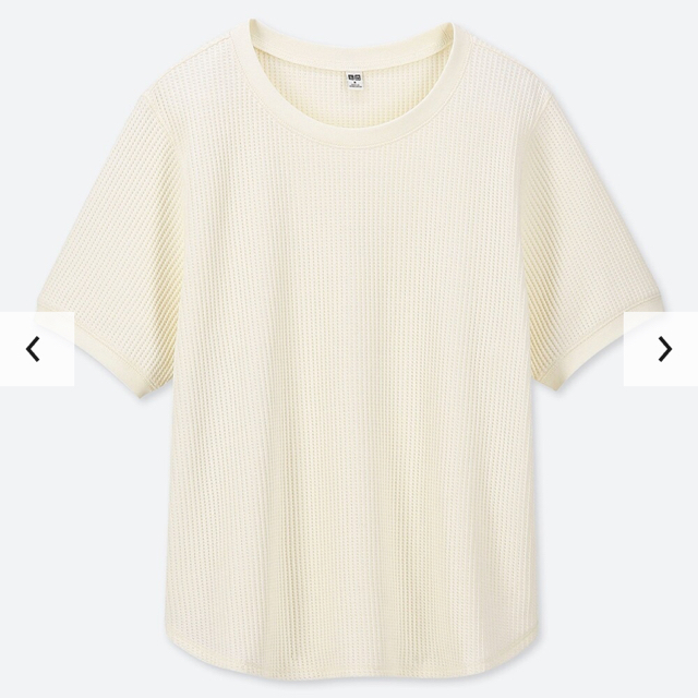 UNIQLO(ユニクロ)のユニクロ  半袖ワッフルT レディースのトップス(Tシャツ(半袖/袖なし))の商品写真