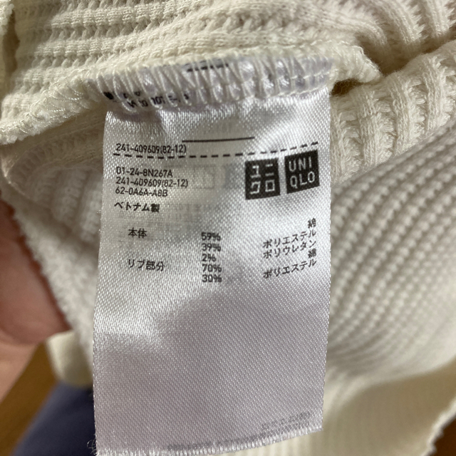 UNIQLO(ユニクロ)のユニクロ  半袖ワッフルT レディースのトップス(Tシャツ(半袖/袖なし))の商品写真