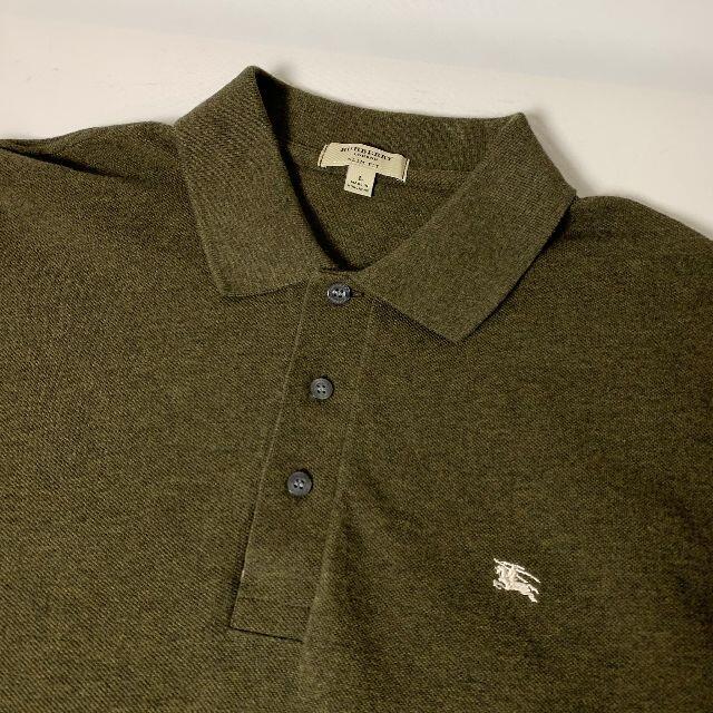 バーバリー ロンドン ノバチェック ホース刺繍 長袖 ポロシャツ L 香港製 バーバリー ロンドン ノバチェック ホース刺繍 長袖 ポロシャツ L 香港製