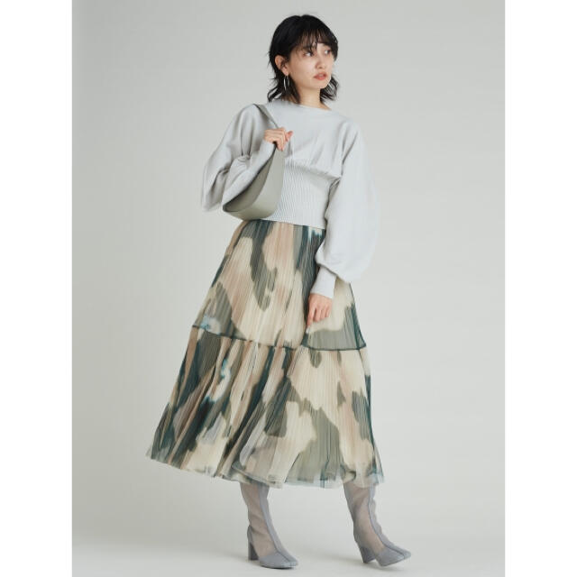 SNIDEL(スナイデル)のSNIDEL チュールタイダイスカート レディースのスカート(ロングスカート)の商品写真