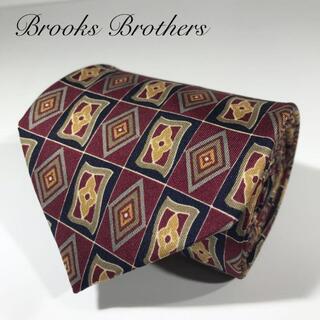 ブルックスブラザース(Brooks Brothers)のブルックスブラザーズ USA製 高級シルク ネクタイ 総柄 ブロックチェック(ネクタイ)