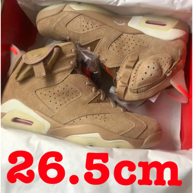 靴/シューズTRAVIS SCOTT NIKE AIR JORDAN 6 トラビス 26.5