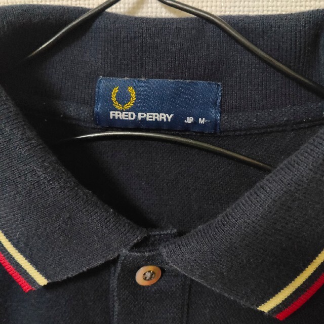 FRED PERRY(フレッドペリー)のFRED PERRY ポロシャツ カットソー ネイビー メンズ M ゴルフウェア メンズのトップス(ポロシャツ)の商品写真