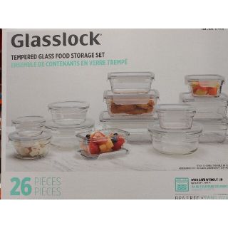 Glasslock ガラス 食品保存容器 26pieces(容器)