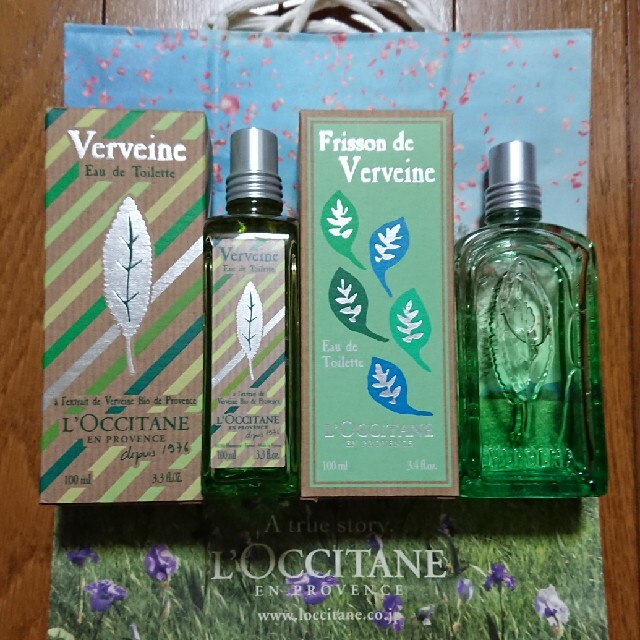 L'OCCITANE(ロクシタン)のロクシタン ヴァーベナシリーズ オードトワレ ２個セット 新品 限定品あり コスメ/美容の香水(ユニセックス)の商品写真