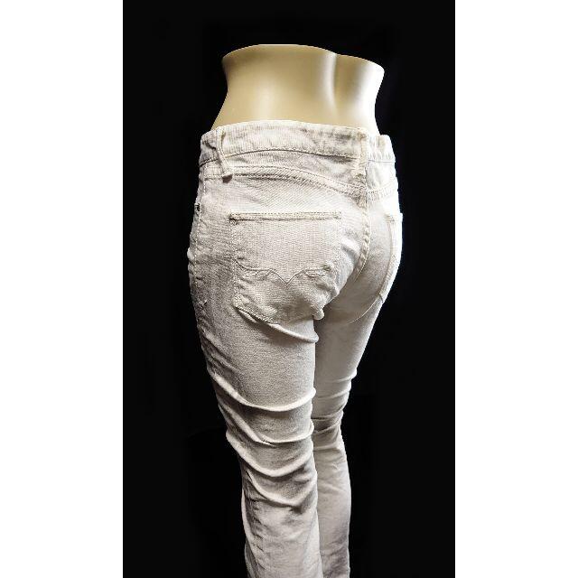 FUGA(フーガ)のFUGA 汚し加工 スキニー ジーンズ パンツ ホワイト フーガ メンズのパンツ(デニム/ジーンズ)の商品写真
