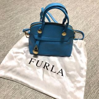 FURLA フルラ パイパー★数回のみ使用 ターコイズブルー